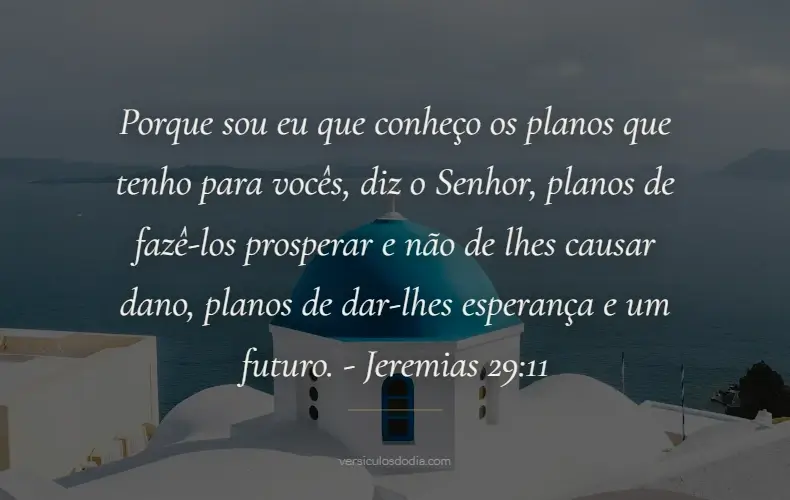 versiculo do dia Jeremias 29-11