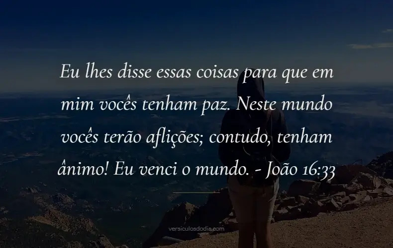 versiculo do dia João 16-33