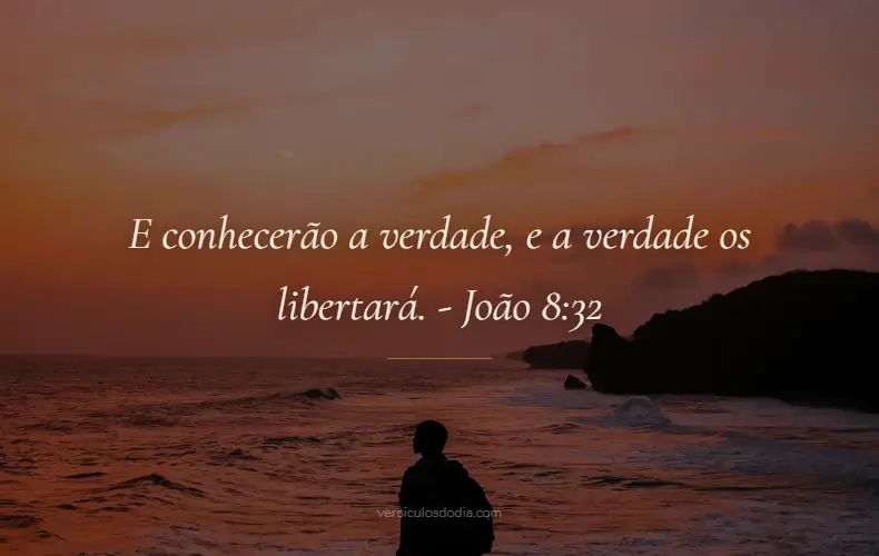 versiculo do dia João 8-32
