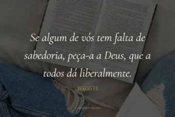 versiculo do dia Tiago 1-5