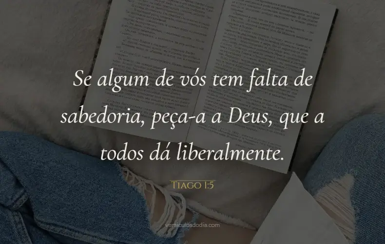 versiculo do dia Tiago 1-5